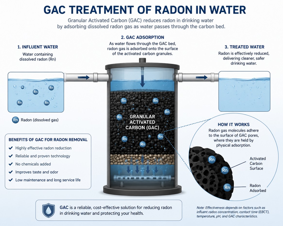 radon in water GAC treatment