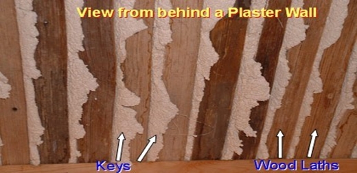 inside plaster wall